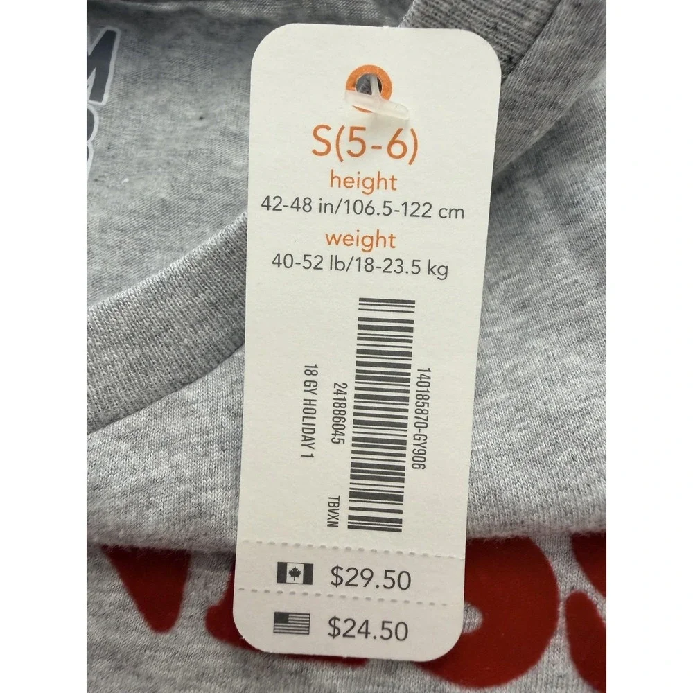 Gymboree Shirt Girls 5-6 Gray Kindness Matters Graphic Tee Ruffle Sleeve